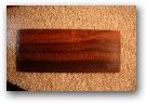 Headstock veneer close-up