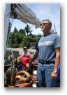 Aboard Jerry's boat